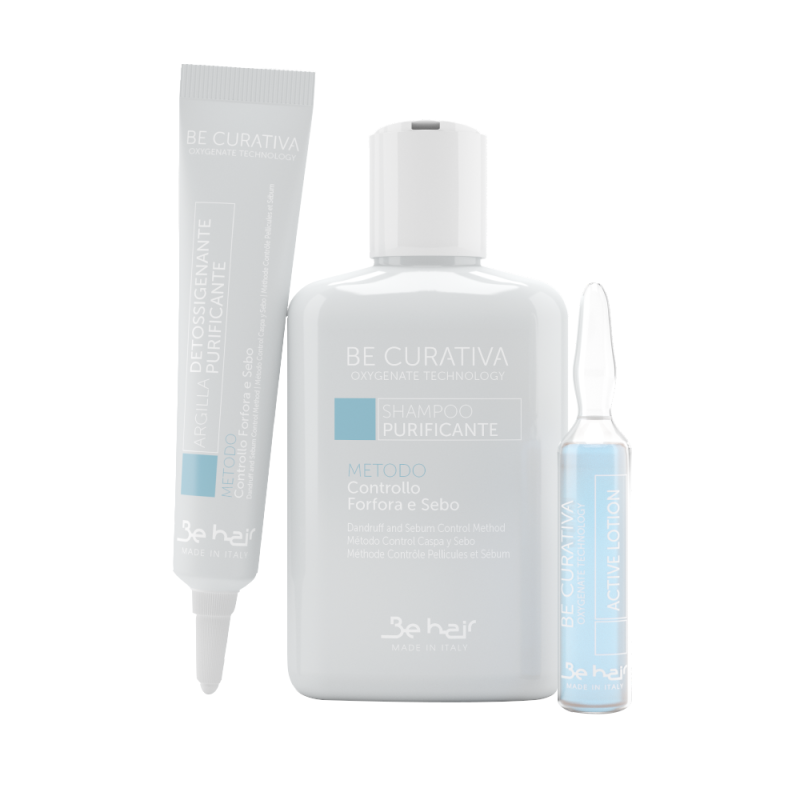 Pack método control caspa y sebo Be Curativa