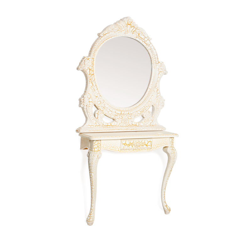 BFMOB44664 Espejo tocador Lyra Dorado